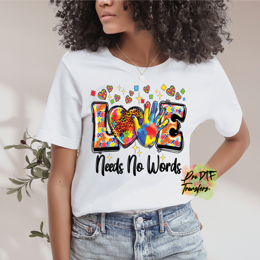 Love needs no words Premade DTF Design
