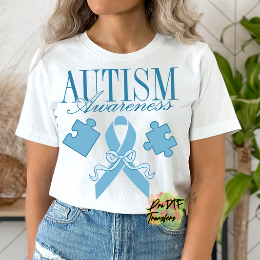 Autism Awareness Blue Premade DTF Design