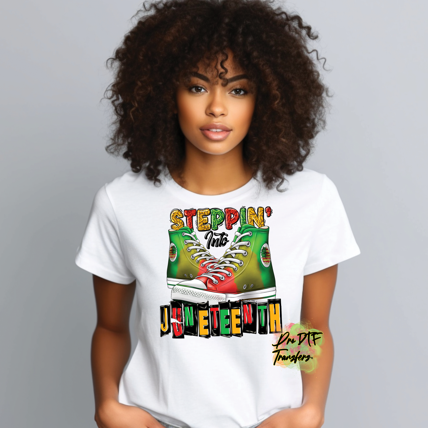 BH132 Steppin into Juneteenth Full Color DTF Transfer - Pro DTF Transfers