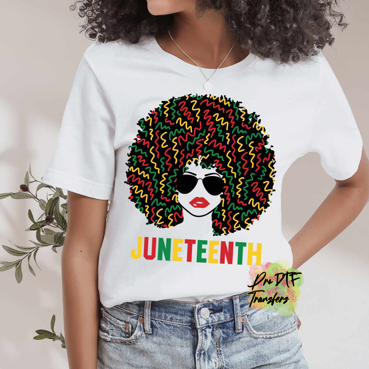 BH297 Juneteenth Queen Full Color DTF Transfer - Pro DTF Transfers