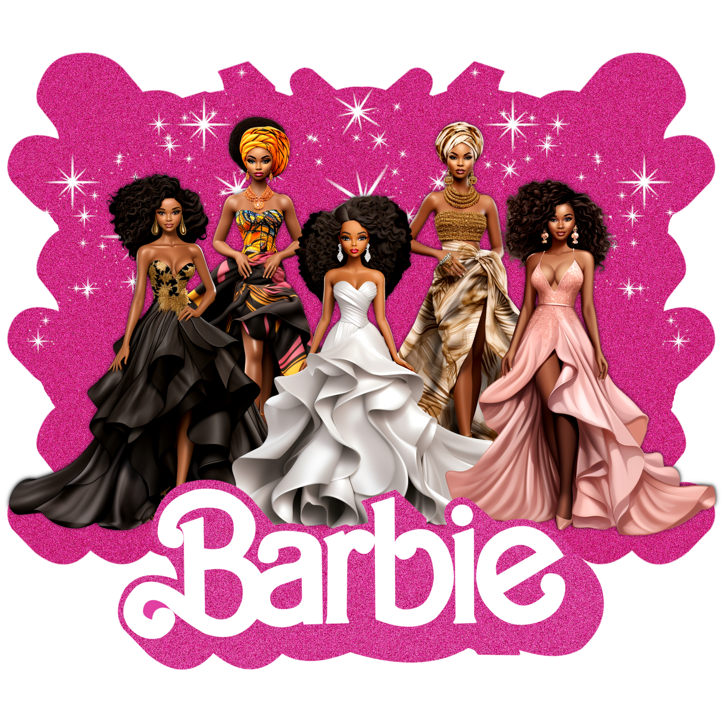 BRB53 Barbie Full Color DTF Transfer - Pro DTF Transfers