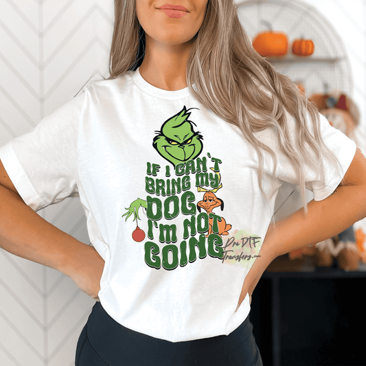 Grinch Christmas Dog Premade DTF Design