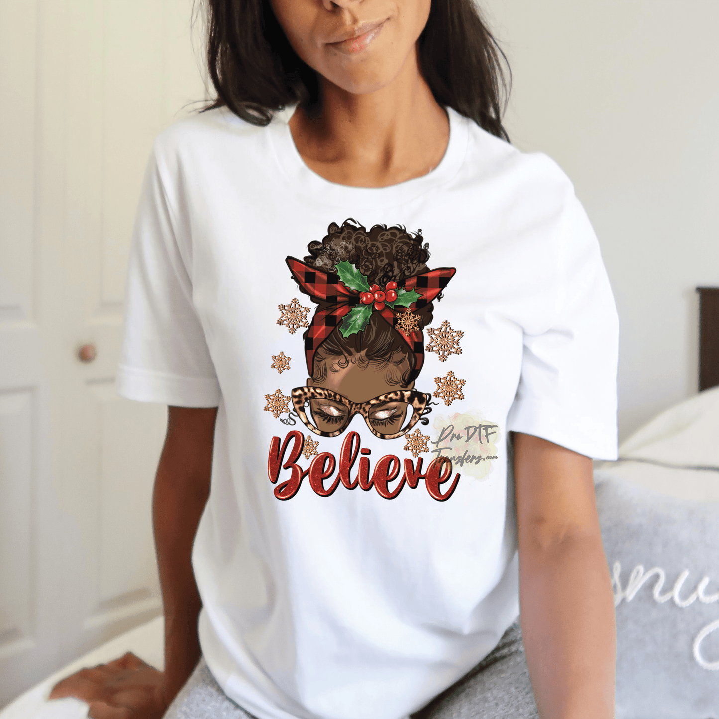 CM2 Believe Christmas Full Color DTF Transfer - Pro DTF Transfers