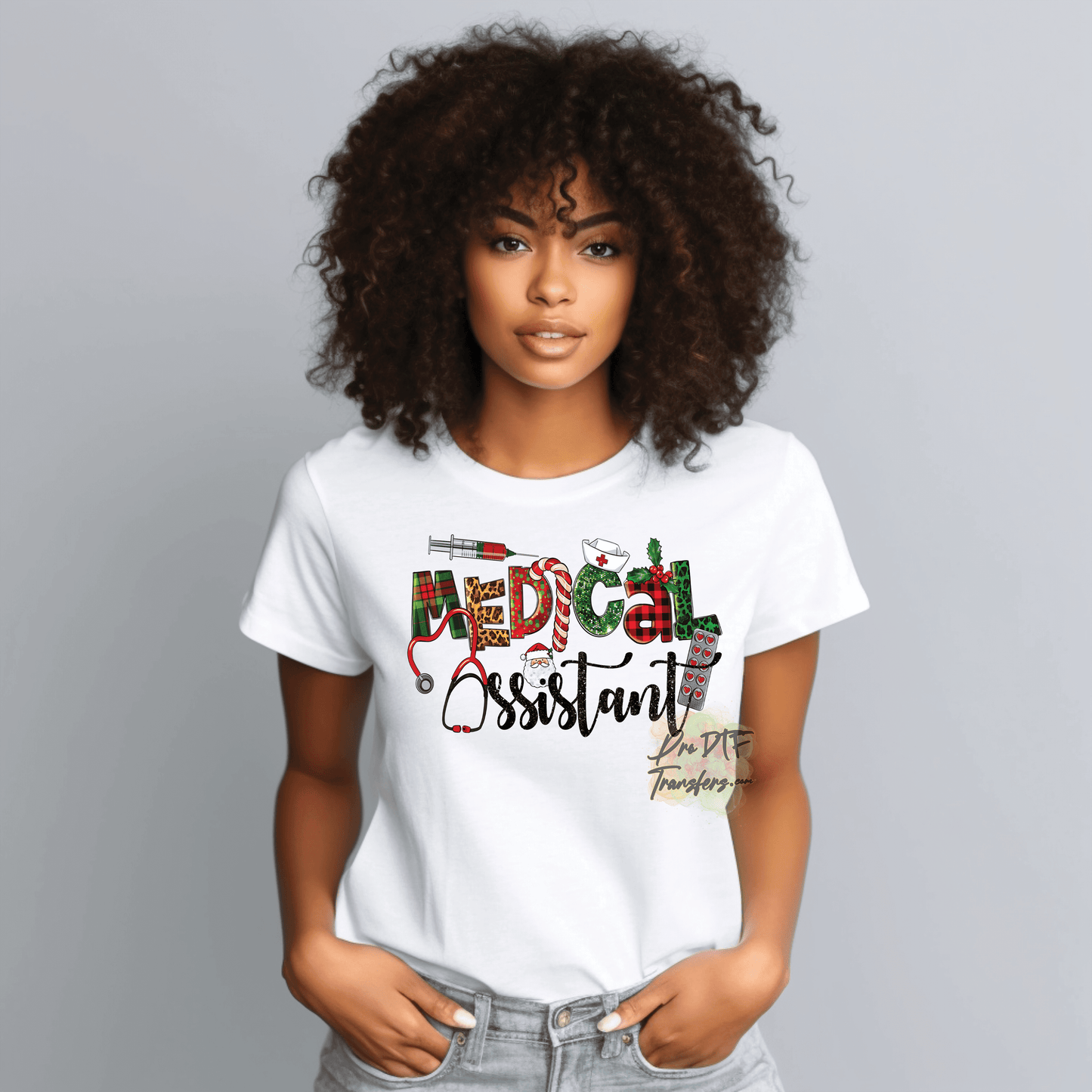 CM21 MA Nurse Christmas Full Color DTF Transfer - Pro DTF Transfers