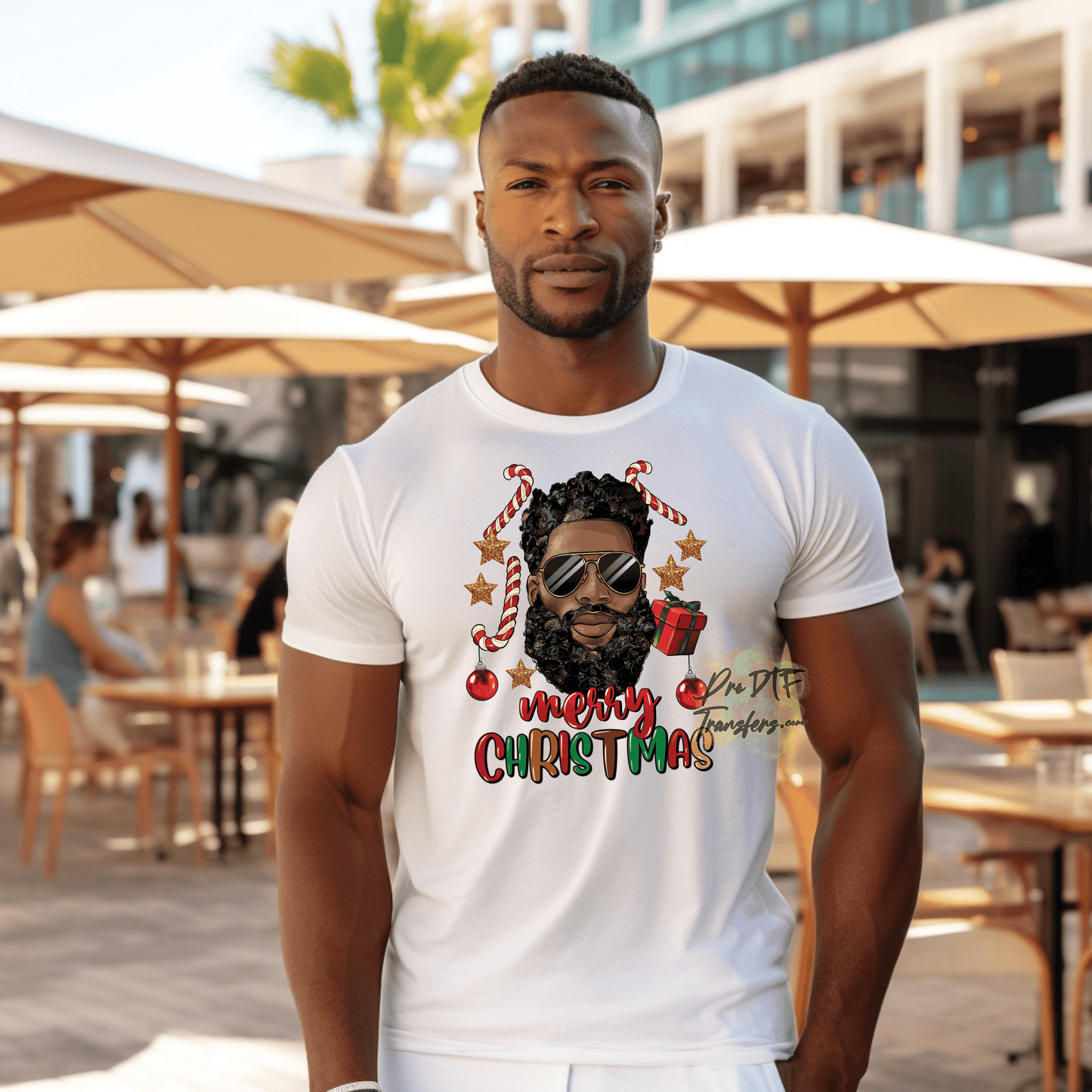CM22 Dad Christmas Full Color DTF Transfer - Pro DTF Transfers
