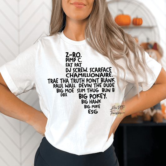 H Town Rappers Premade DTF Design