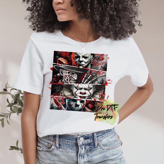 Halloween Scary Movie Premade DTF Design