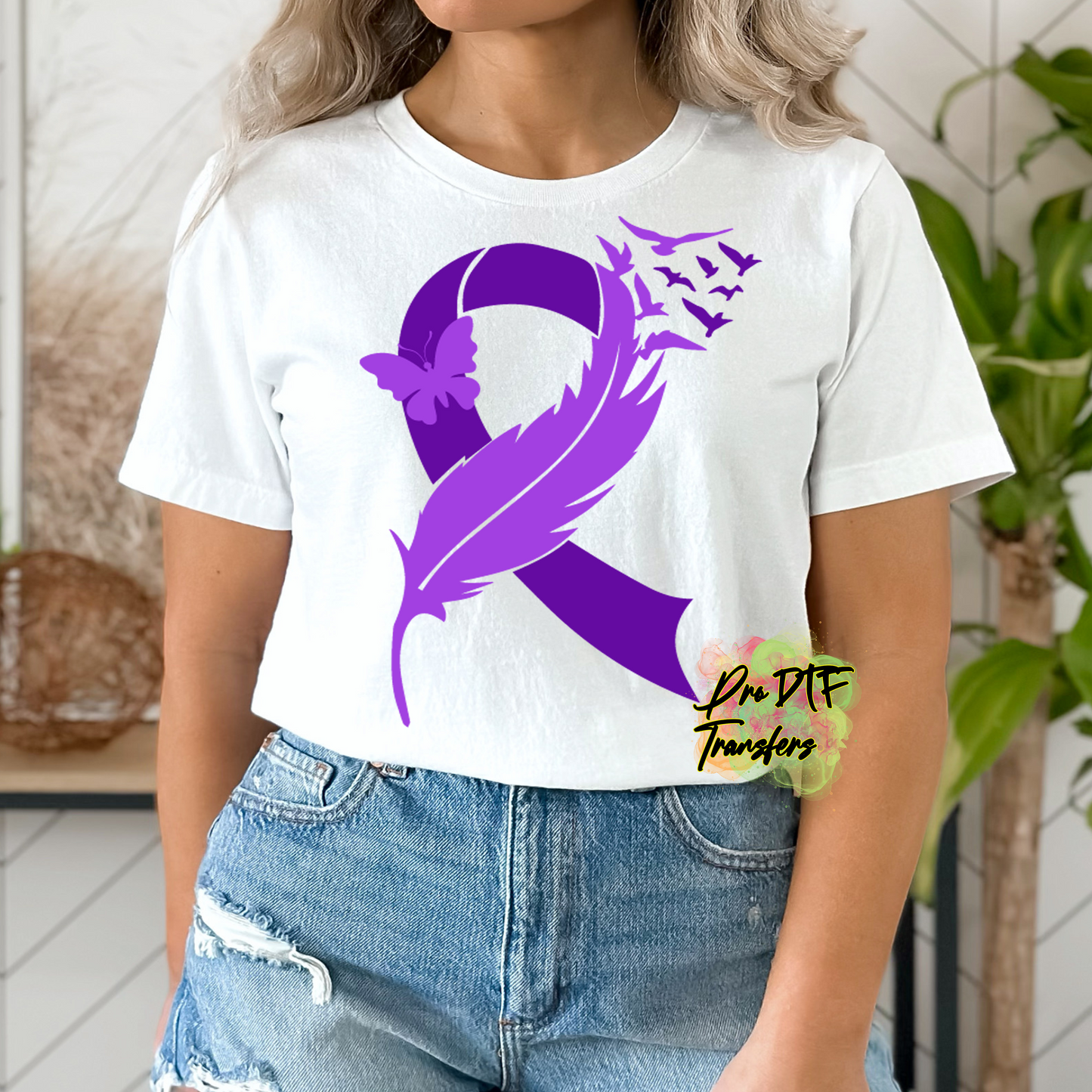 LP3 Lupus Feather Full Color DTF Transfer - Pro DTF Transfers
