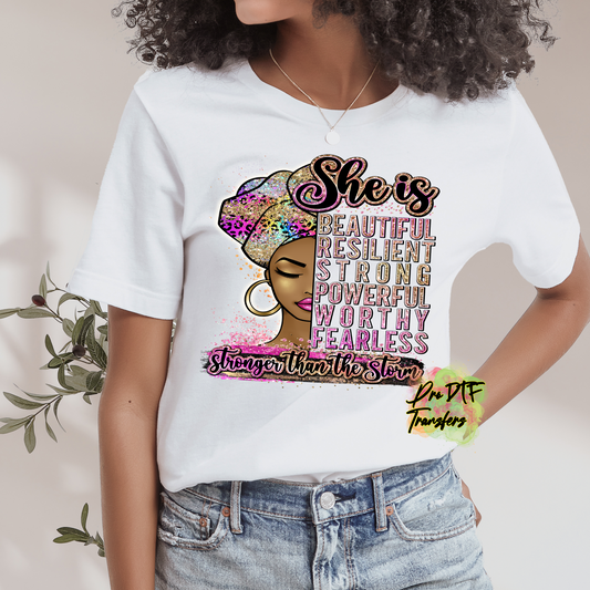 She is Stronger Premade DTF Design