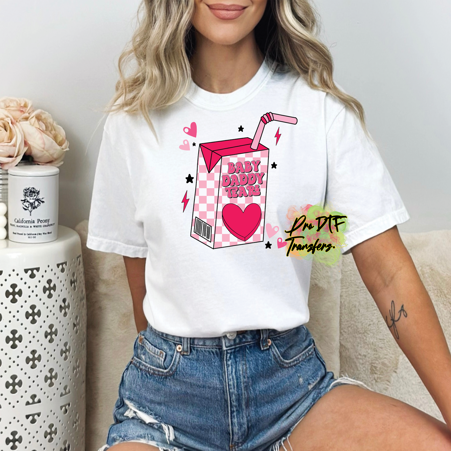 VD333 Baby Daddy Tears Full Color DTF Transfer - Pro DTF Transfers