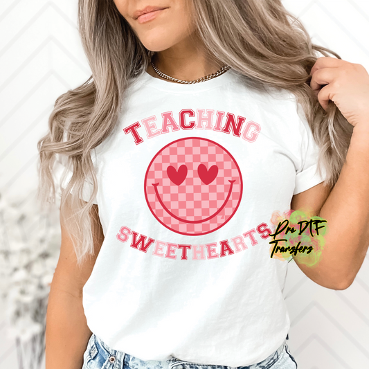 Teaching SweatHearts Checkered Premade DTF Design
