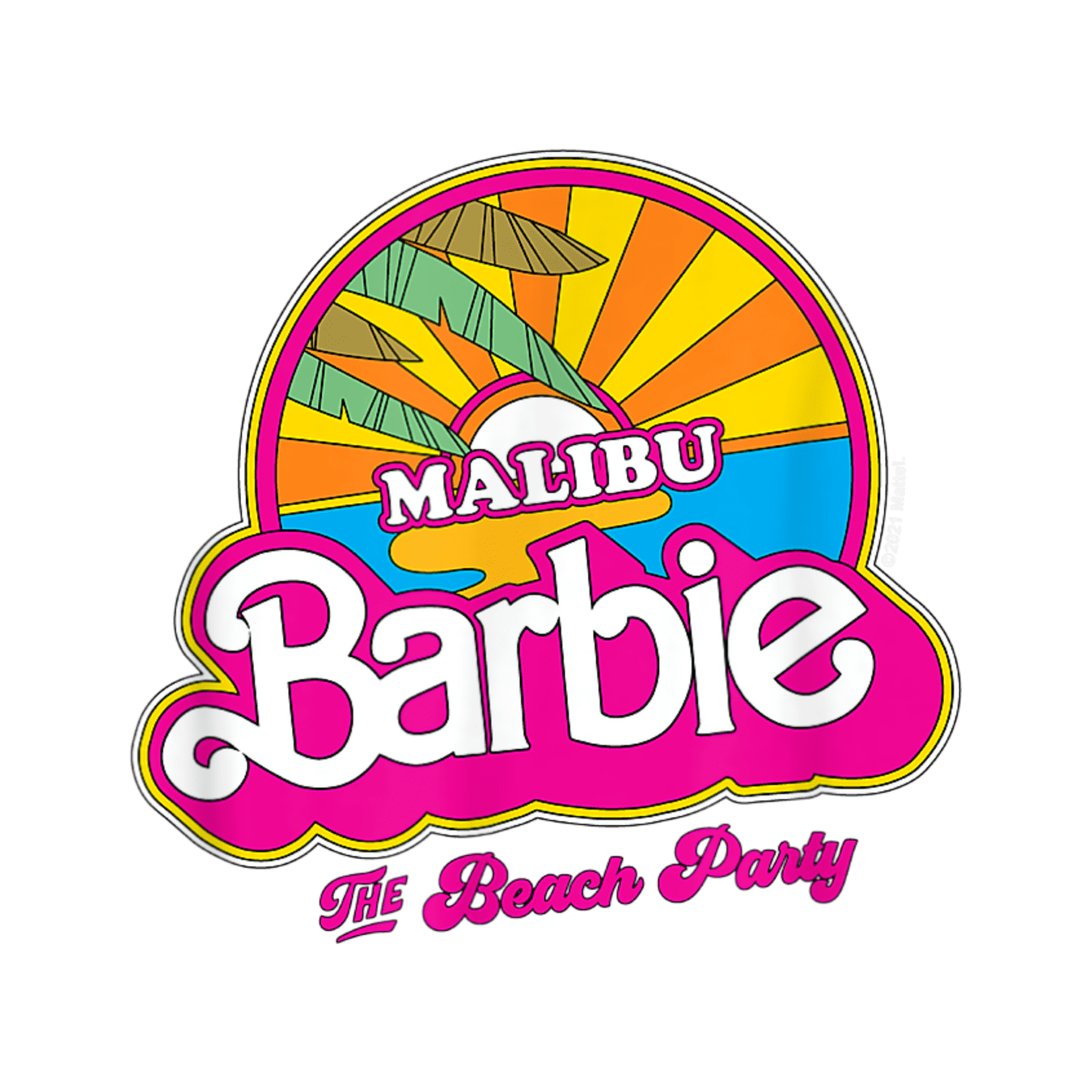 BRB3 Barbie Malibu Full Color DTF Transfer - Pro DTF Transfers