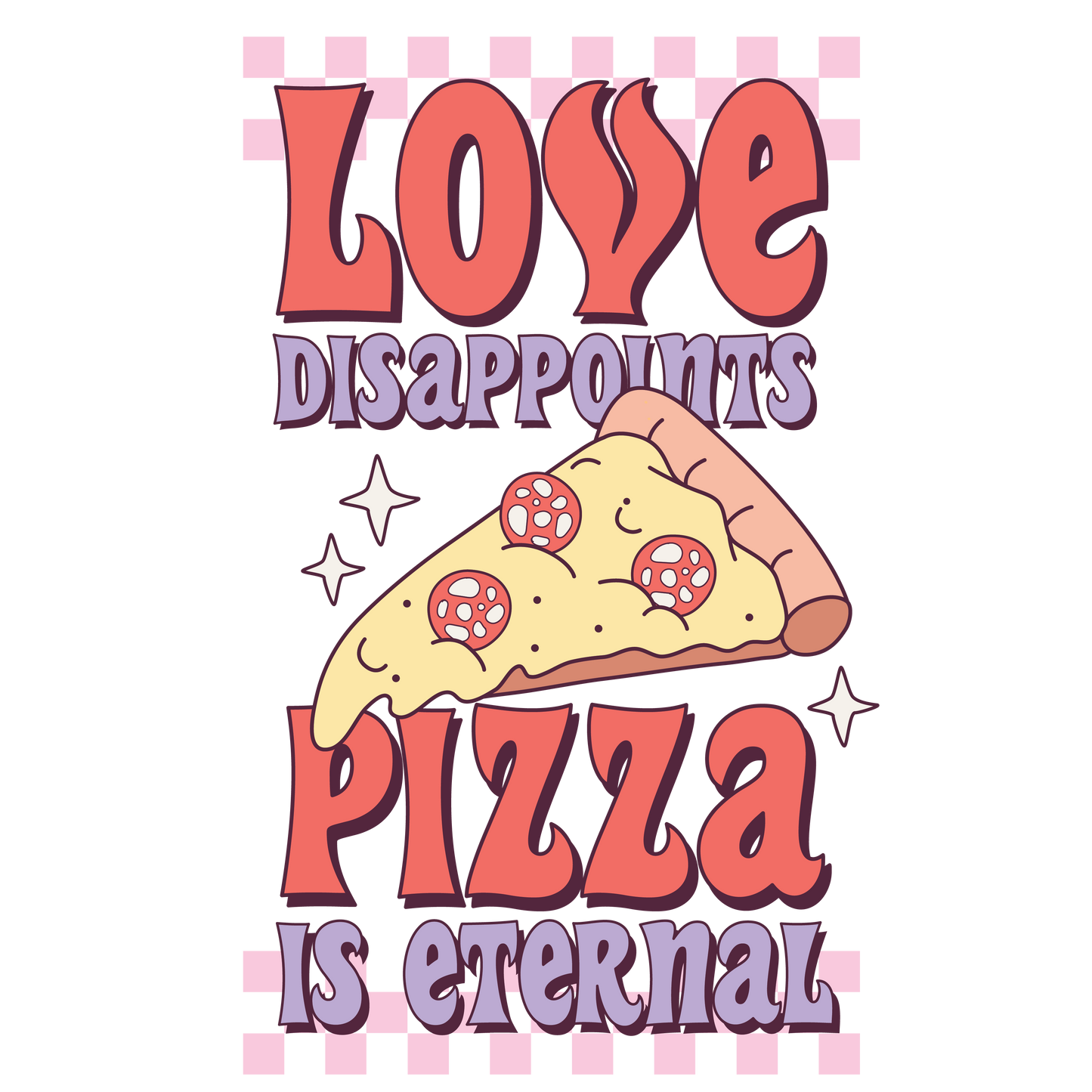 Pizza Love Full Color Transfer - Pro DTF Transfers