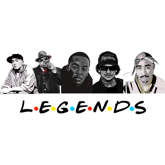 Legends Friends Premade DTF Design