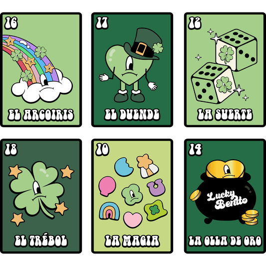 Loteria Bad Bunny St Patrick's Day Premade DTF Design