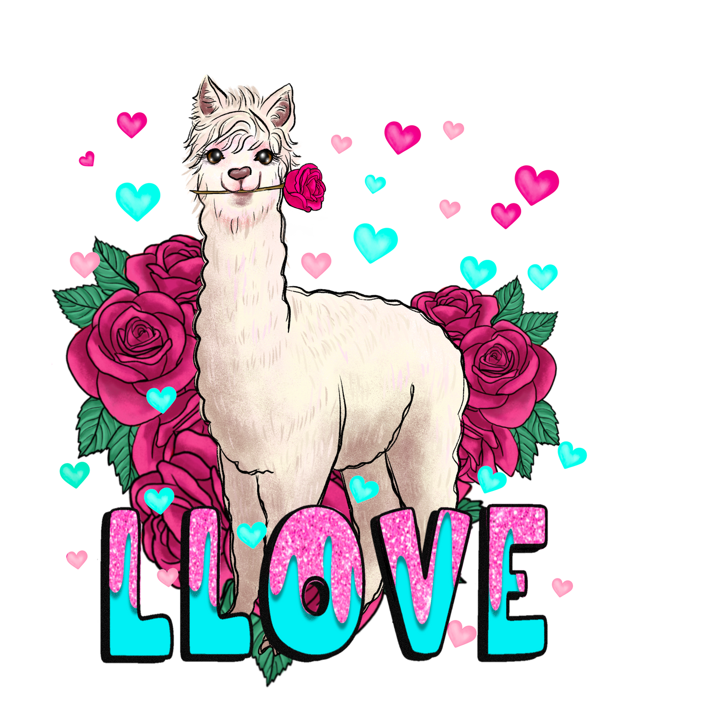 Lama Love Full Color Transfer - Pro DTF Transfers