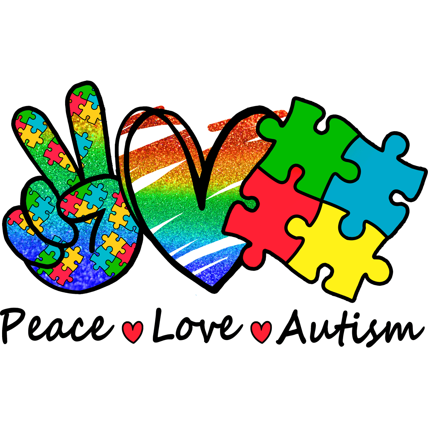 AA39 Autism 2 Full Color DTF Transfer - Pro DTF Transfers