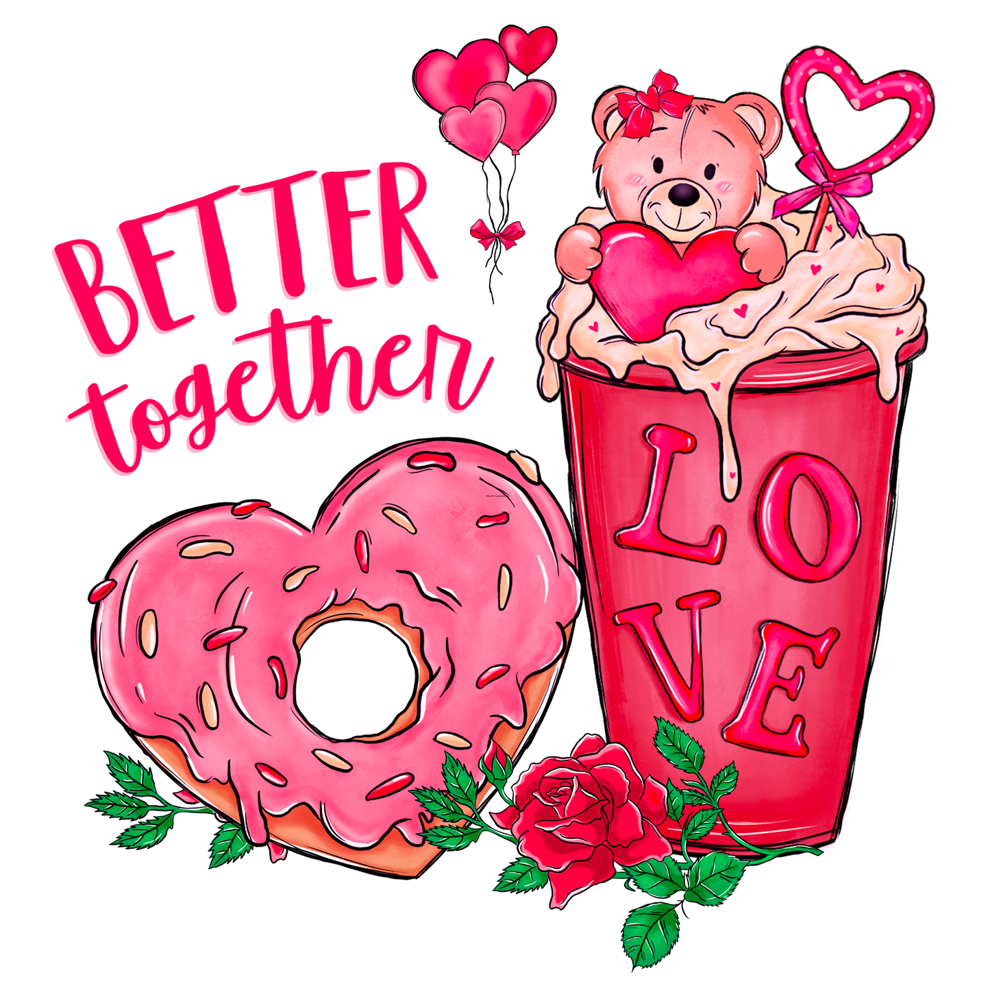 VD236 Better Together Full Color Transfer - Pro DTF Transfers