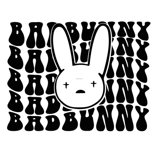 Bad Bunny Retro Premade DTF Design
