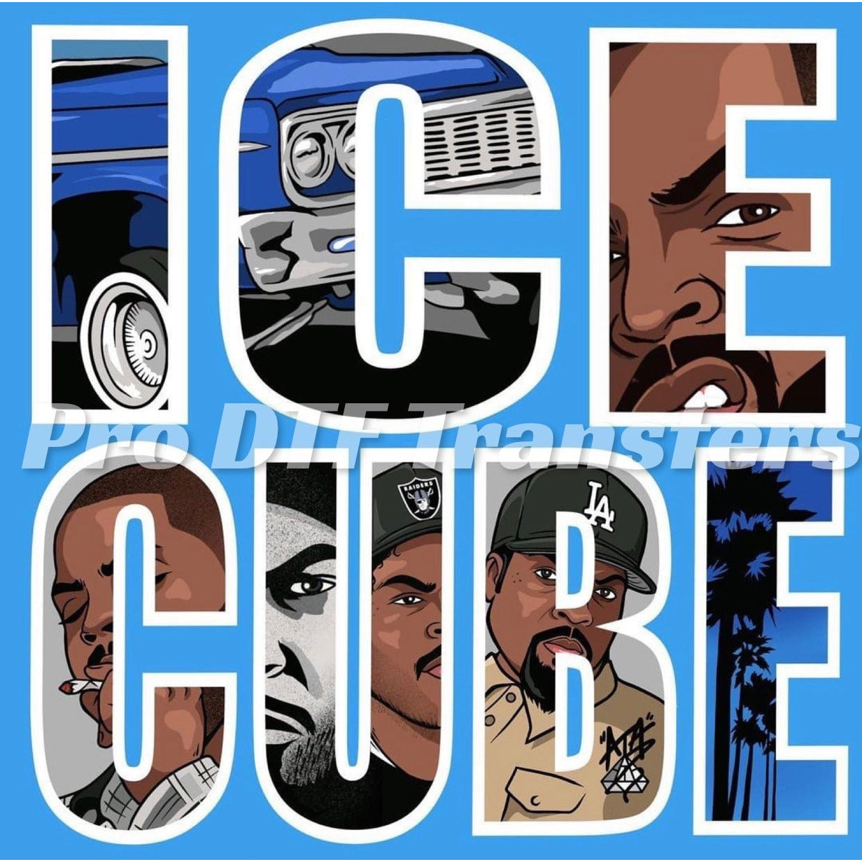 Ice Cube Full Color DTF Transfer - Pro DTF Transfers