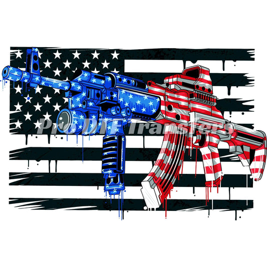 AR American Flag Premade DTF Design