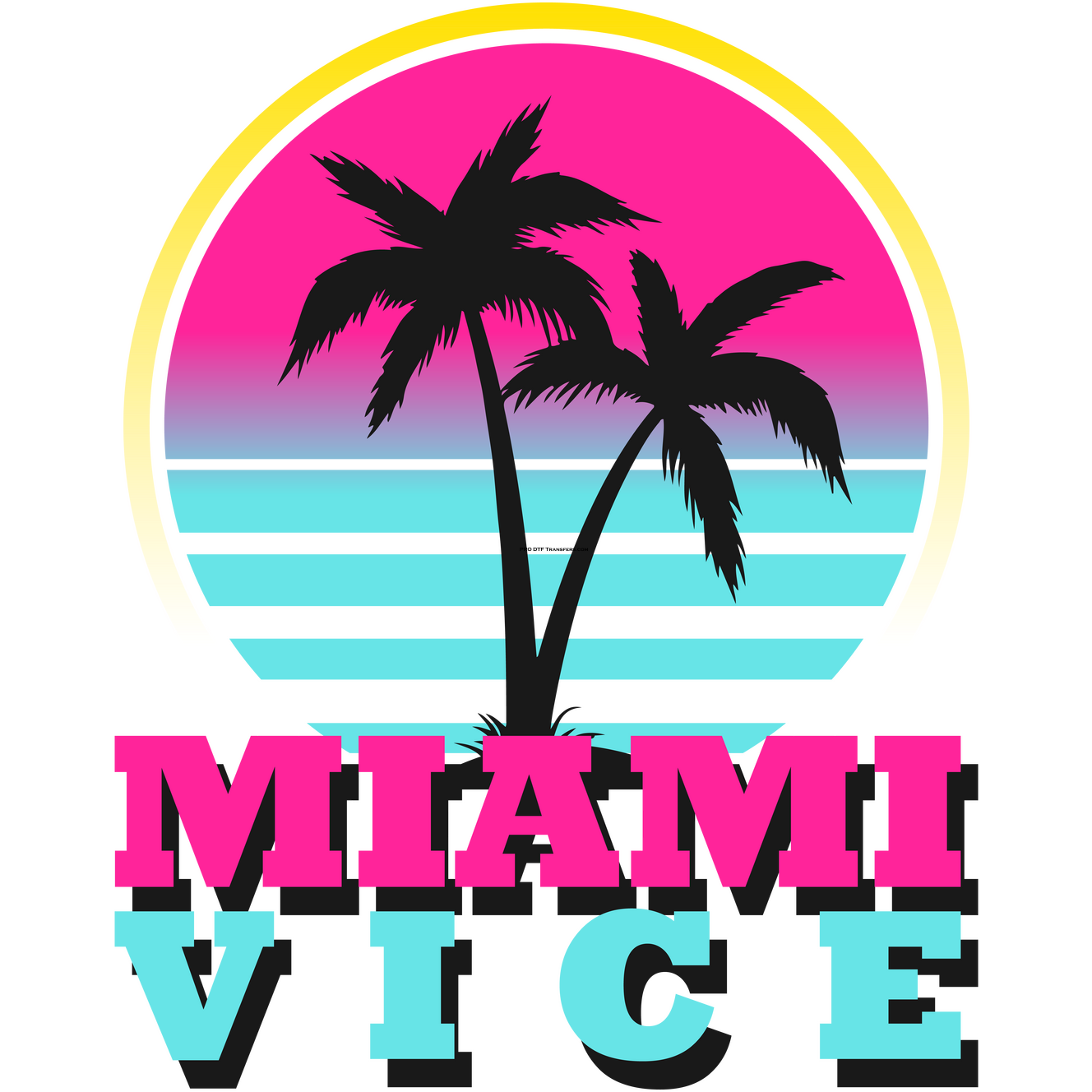 HH62 Miami Vice Full Color DTF Transfer - Pro DTF Transfers
