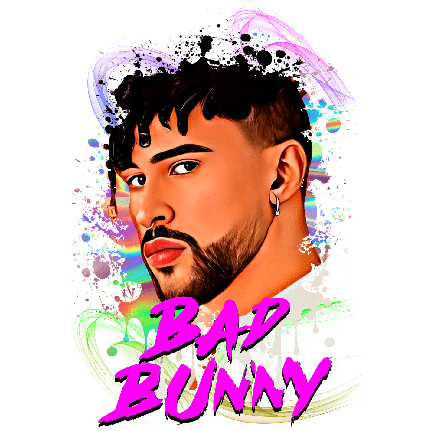 BB21 Bad Bunny Full Color DTF Transfer - Pro DTF Transfers
