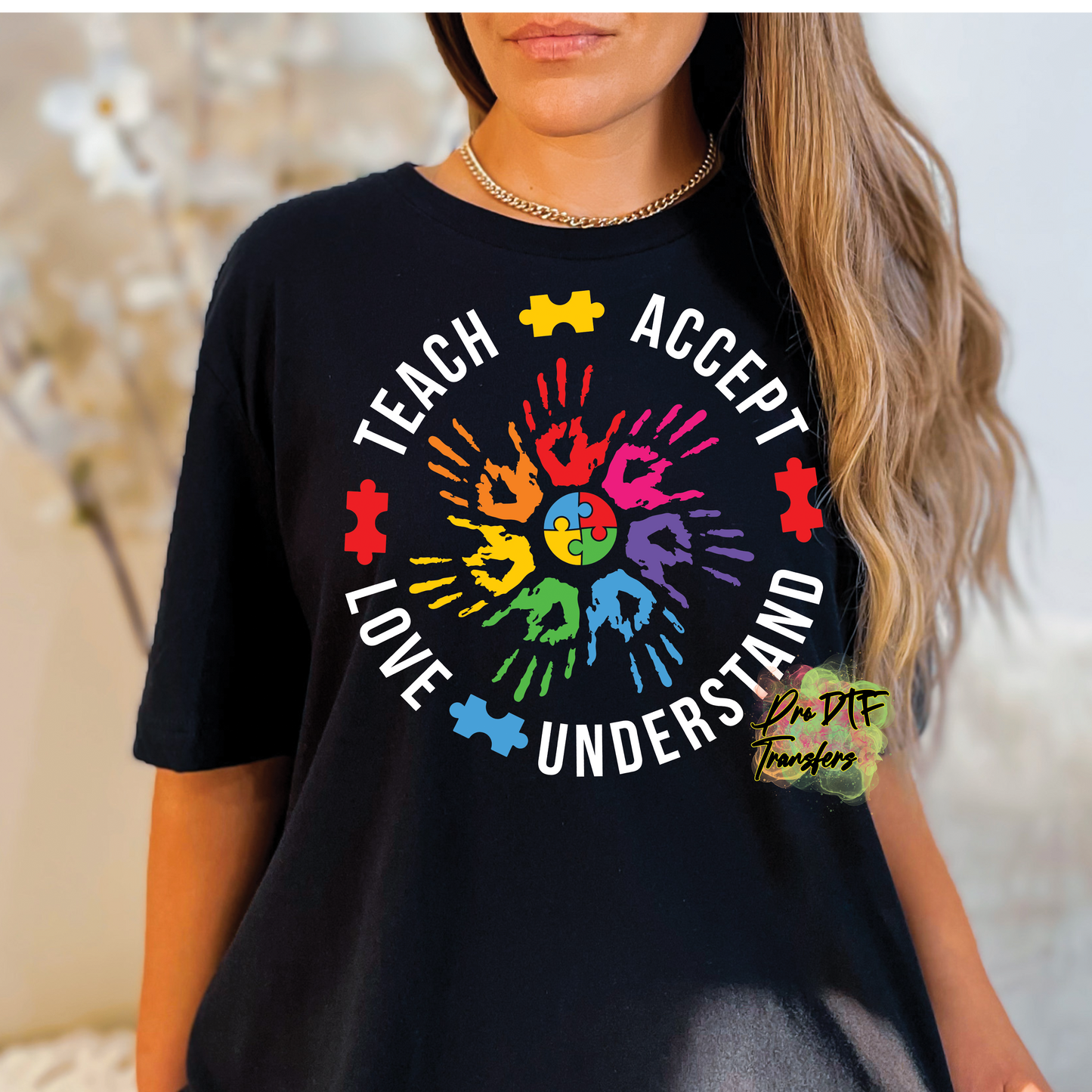 AA67 Autism Understand Full Color DTF Transfer - Pro DTF Transfers