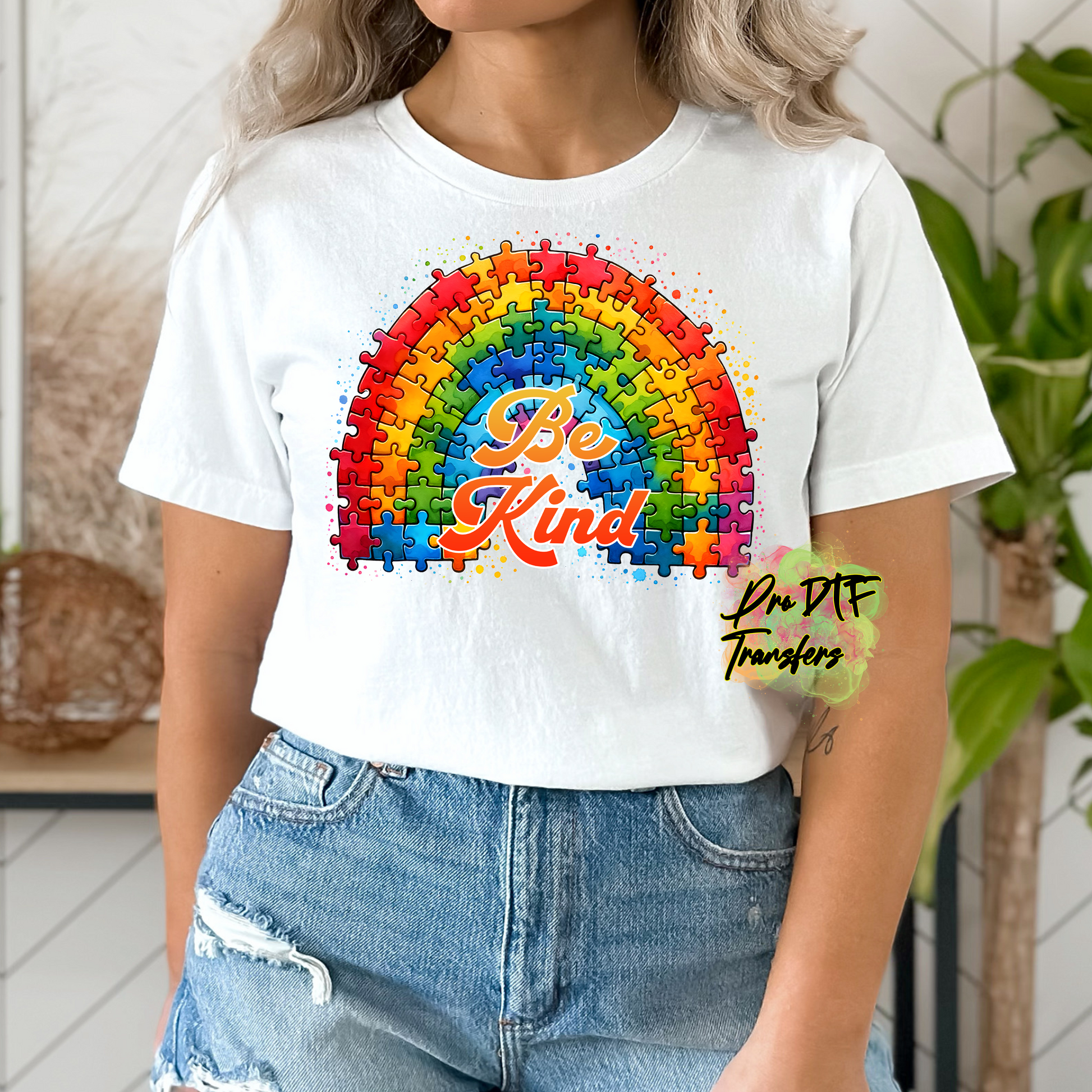 AA78 Be Kind Full Color DTF Transfer - Pro DTF Transfers