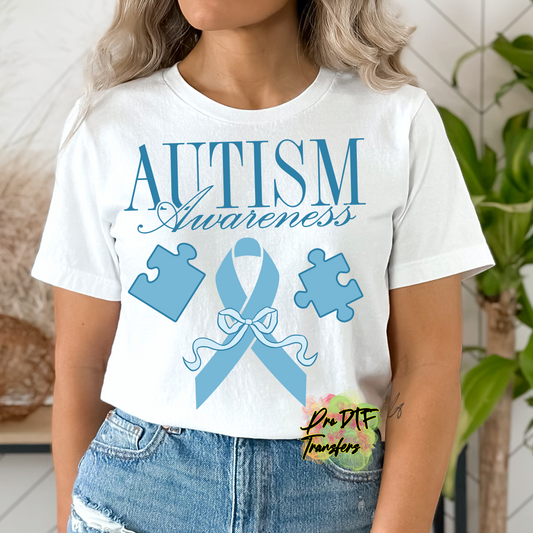 AA95 Autism Awareness Blue Full Color DTF Transfer - Pro DTF Transfers