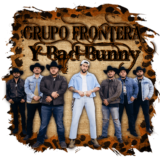BB46 Bad Bunny Grupo Full Color DTF Transfer - Pro DTF Transfers