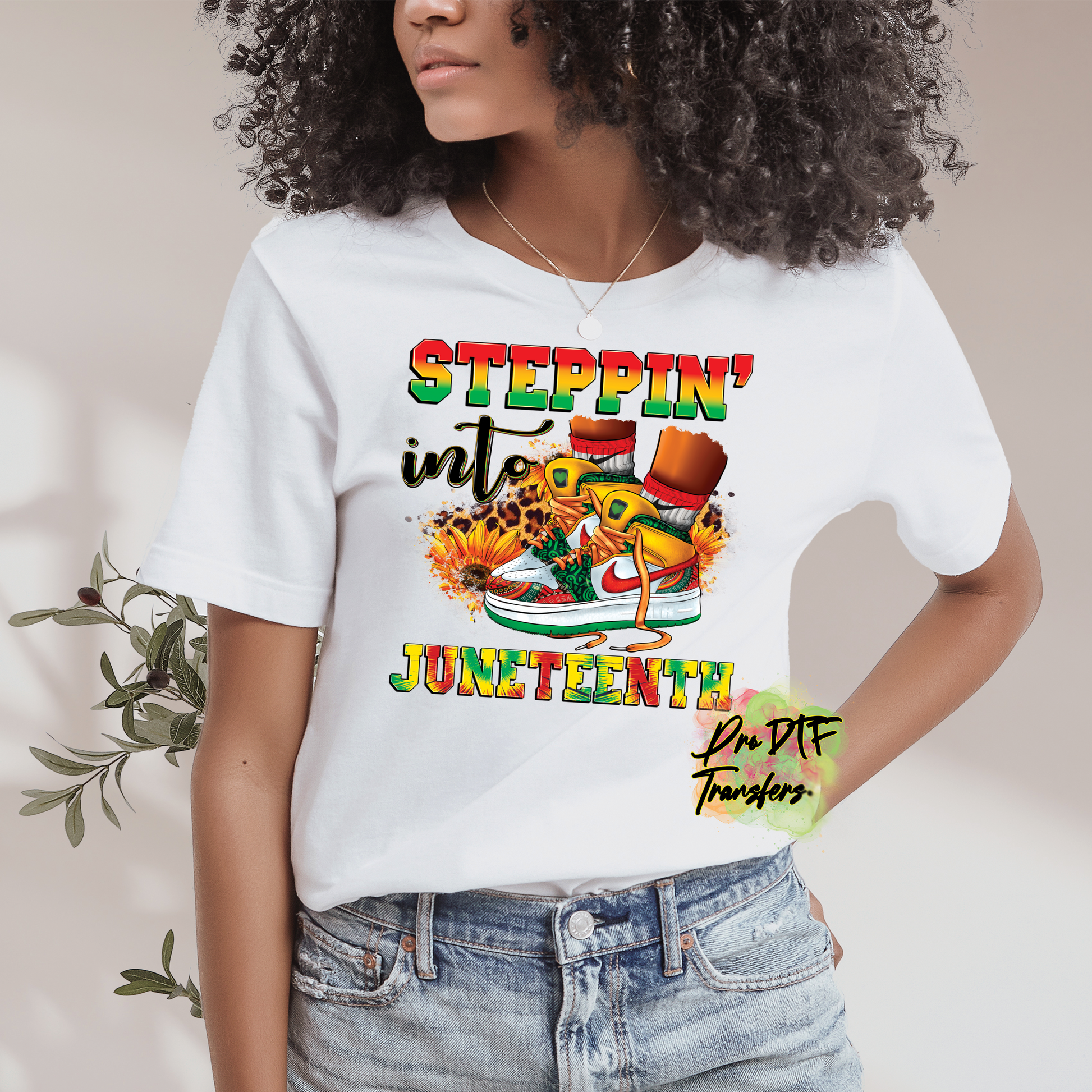 BH164 Steppin into Juneteenth Full Color DTF Transfer - Pro DTF Transfers