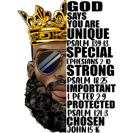 BH187 Father King Print Full Color DTF Transfer - Pro DTF Transfers