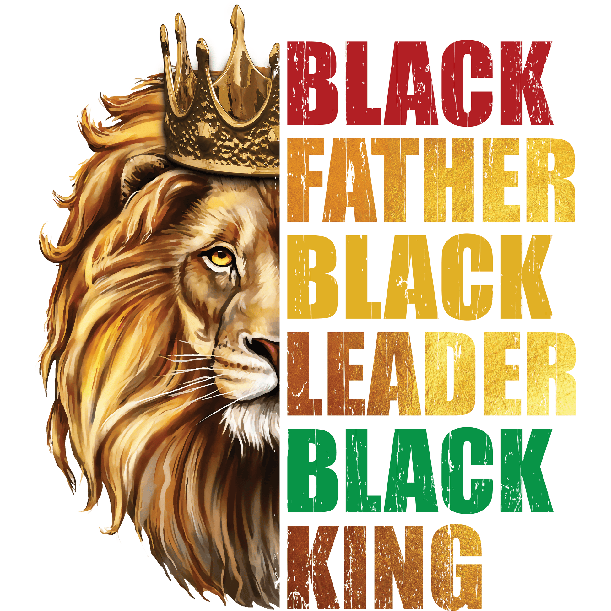 BH188 Father King Print Full Color DTF Transfer - Pro DTF Transfers