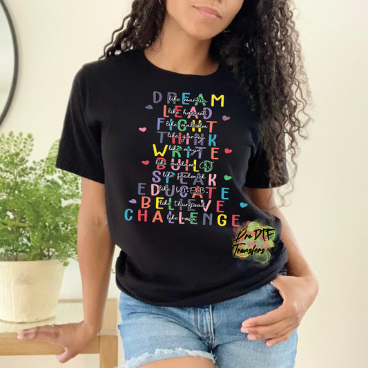 BH243 Dream Lead Wht Full Color DTF Transfer - Pro DTF Transfers