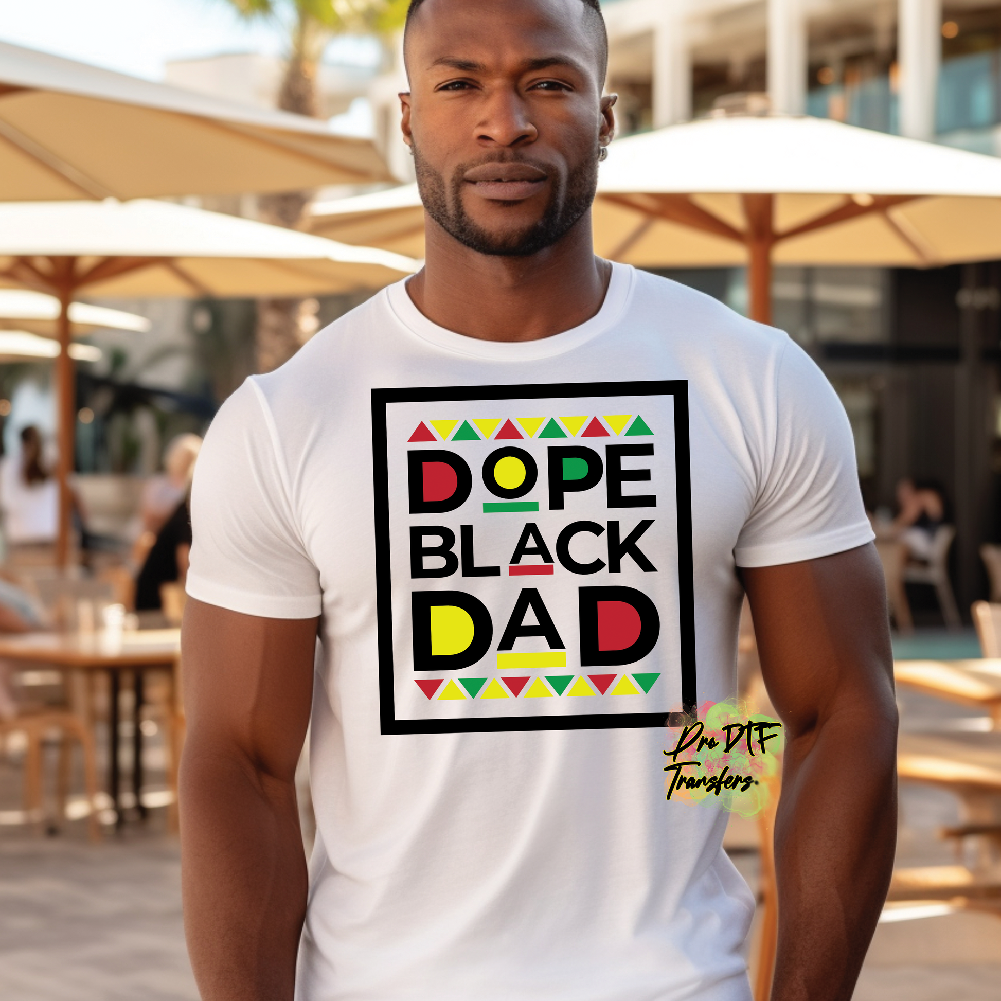 BH254 Dope Black Dad Full Color DTF Transfer - Pro DTF Transfers
