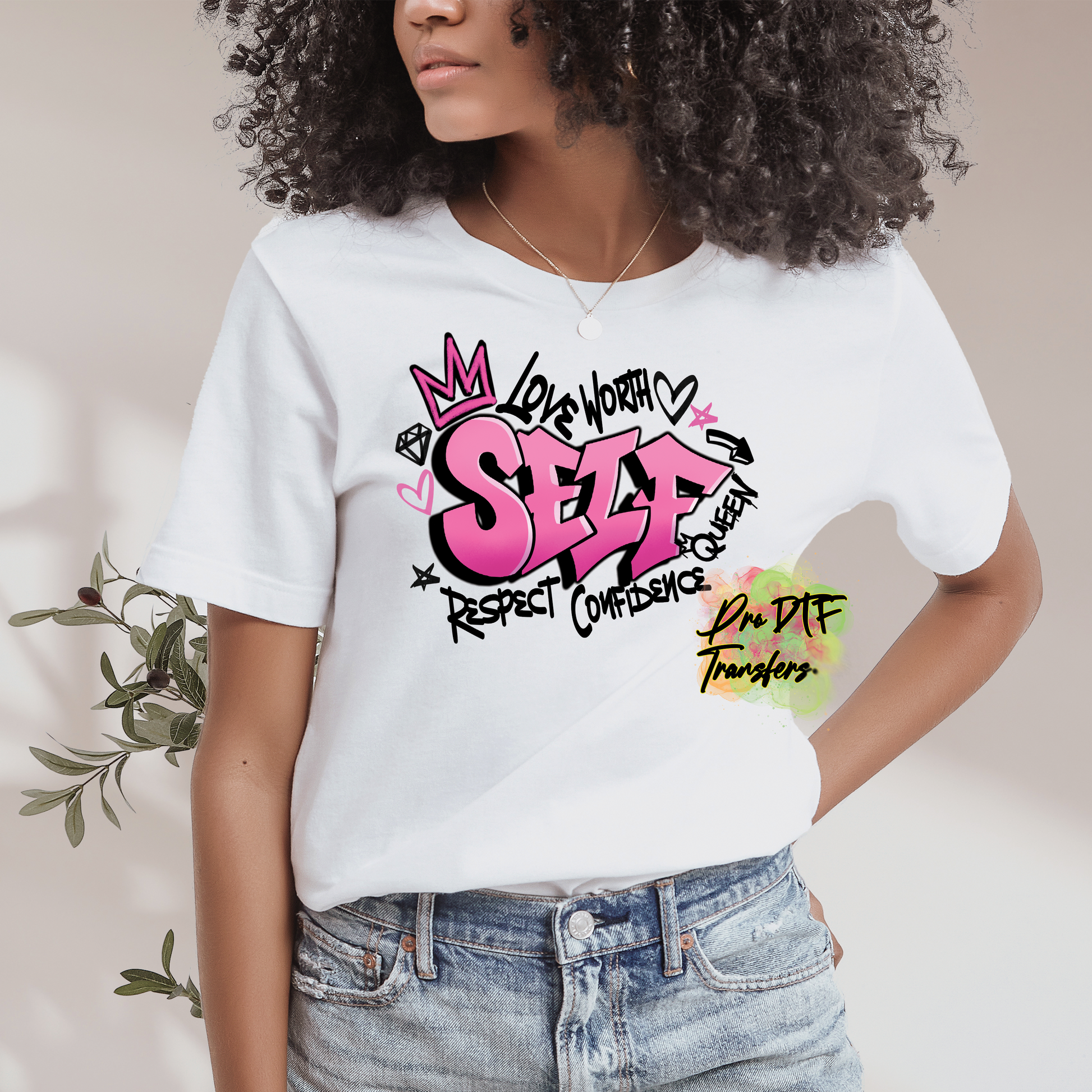 BH259 Self Love Full Color DTF Transfer - Pro DTF Transfers