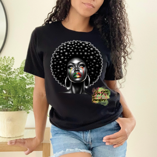 BH269 Black Queen Full Color DTF Transfer - Pro DTF Transfers