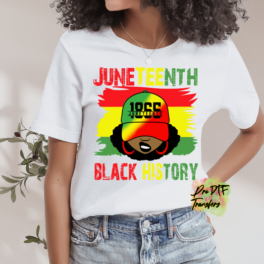 BH278 Juneteenth Black History Full Color DTF Transfer - Pro DTF Transfers