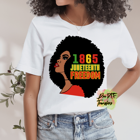 BH279 Juneteenth 1865 Full Color DTF Transfer - Pro DTF Transfers