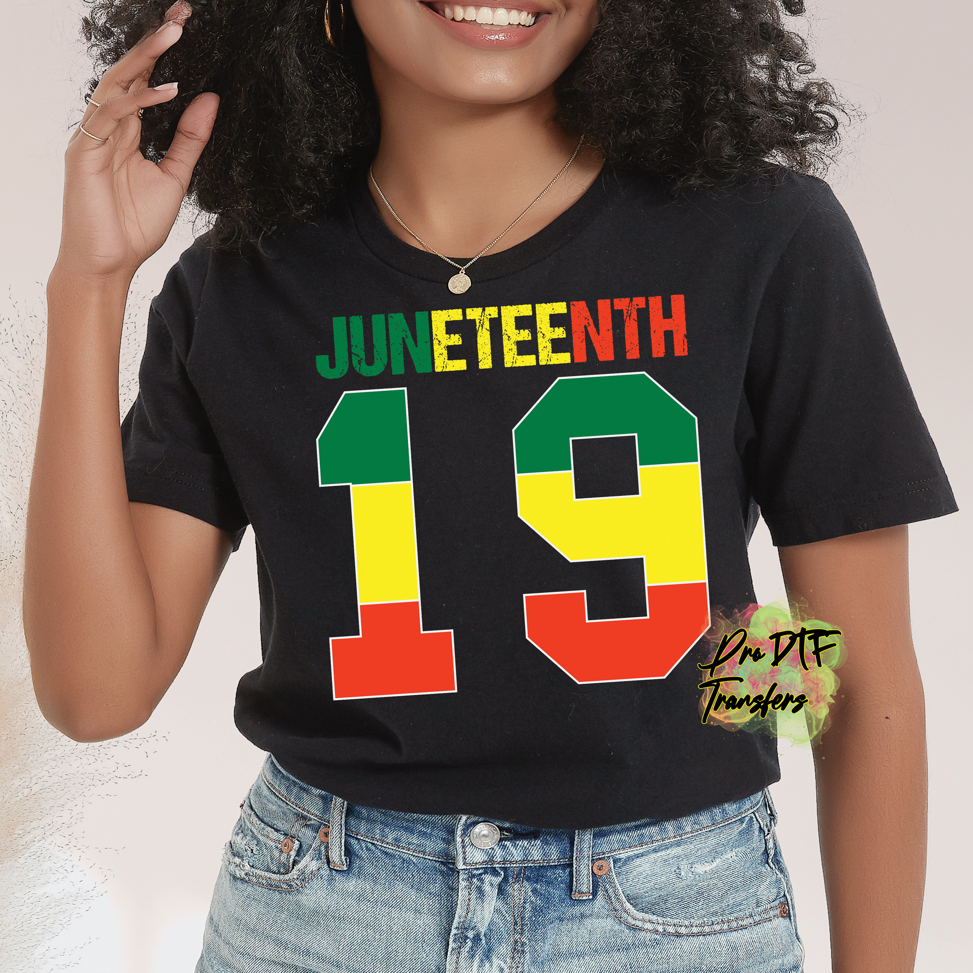 BH286 Juneteenth 19 Full Color DTF Transfer - Pro DTF Transfers