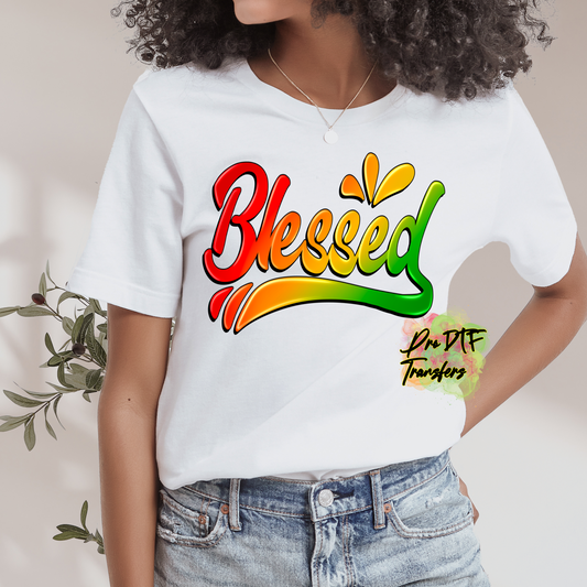 BH293 Blessed Full Color DTF Transfer - Pro DTF Transfers