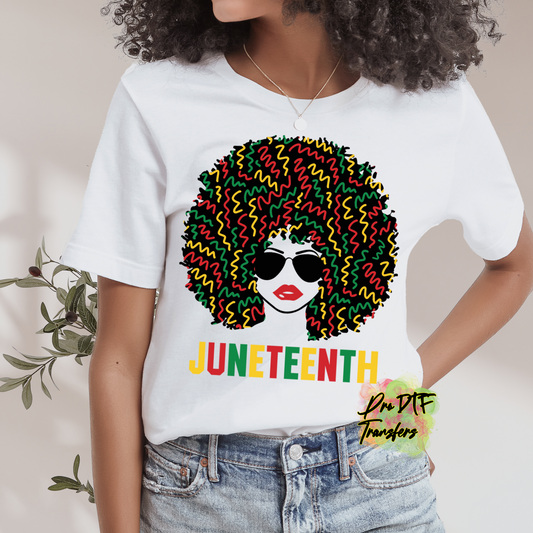 BH297 Juneteenth Queen Full Color DTF Transfer - Pro DTF Transfers