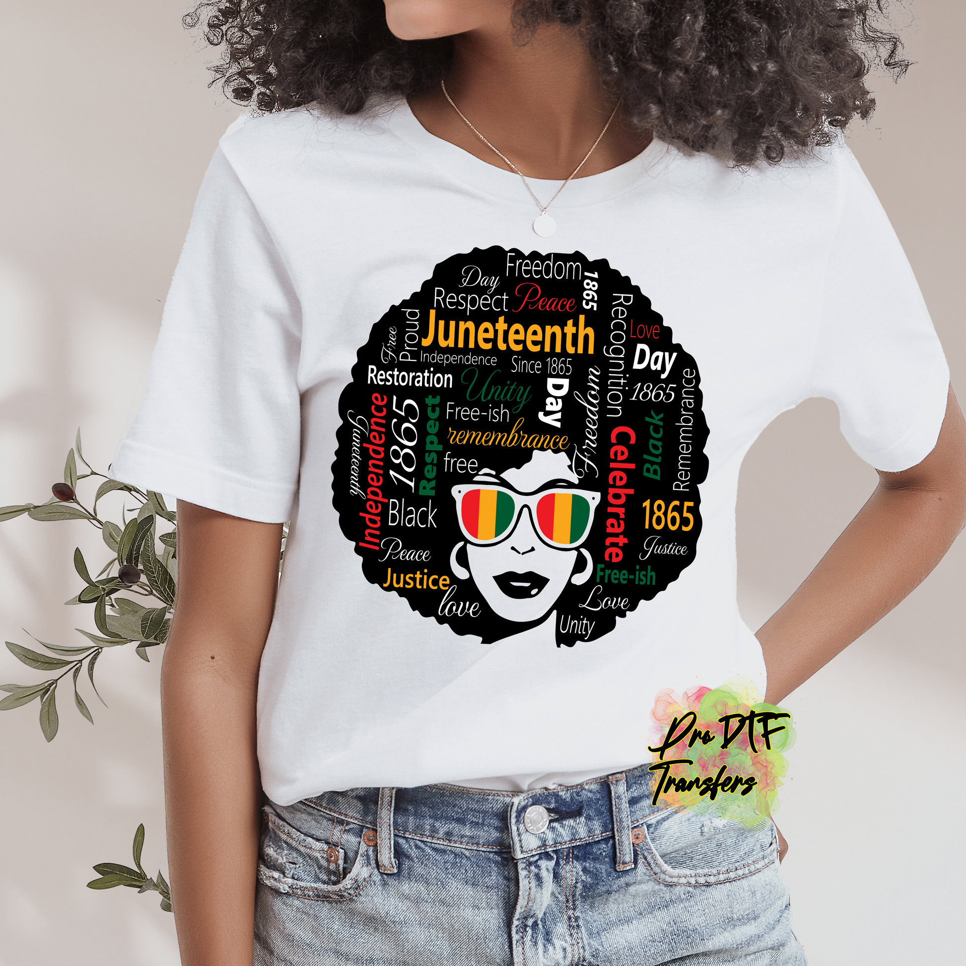 BH302 Juneteenth Queen Full Color DTF Transfer - Pro DTF Transfers
