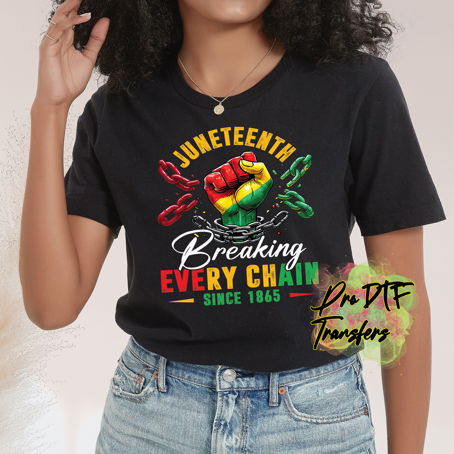 BH381 Juneteenth 1865 Full Color DTF Transfer