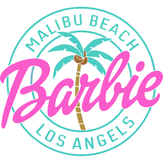 BRB15 Barbie LA Full Color DTF Transfer - Pro DTF Transfers