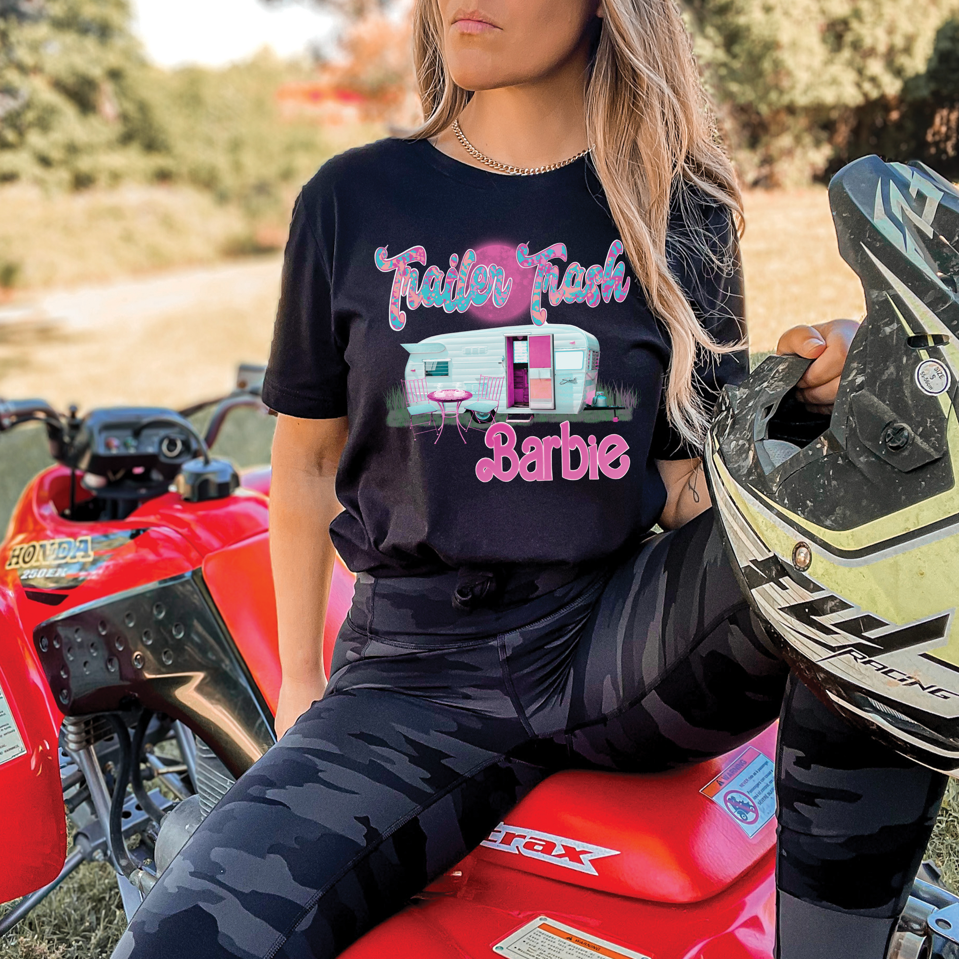 BRB35 Trailer Trash Barbie Full Color DTF Transfer - Pro DTF Transfers