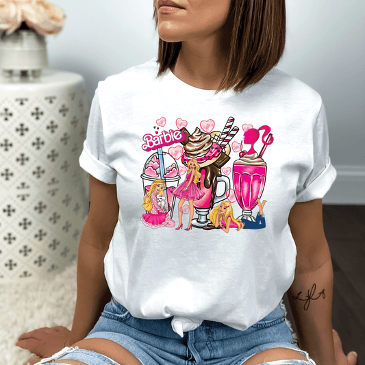 BRB51 Barbie Latte Full Color DTF Transfer - Pro DTF Transfers