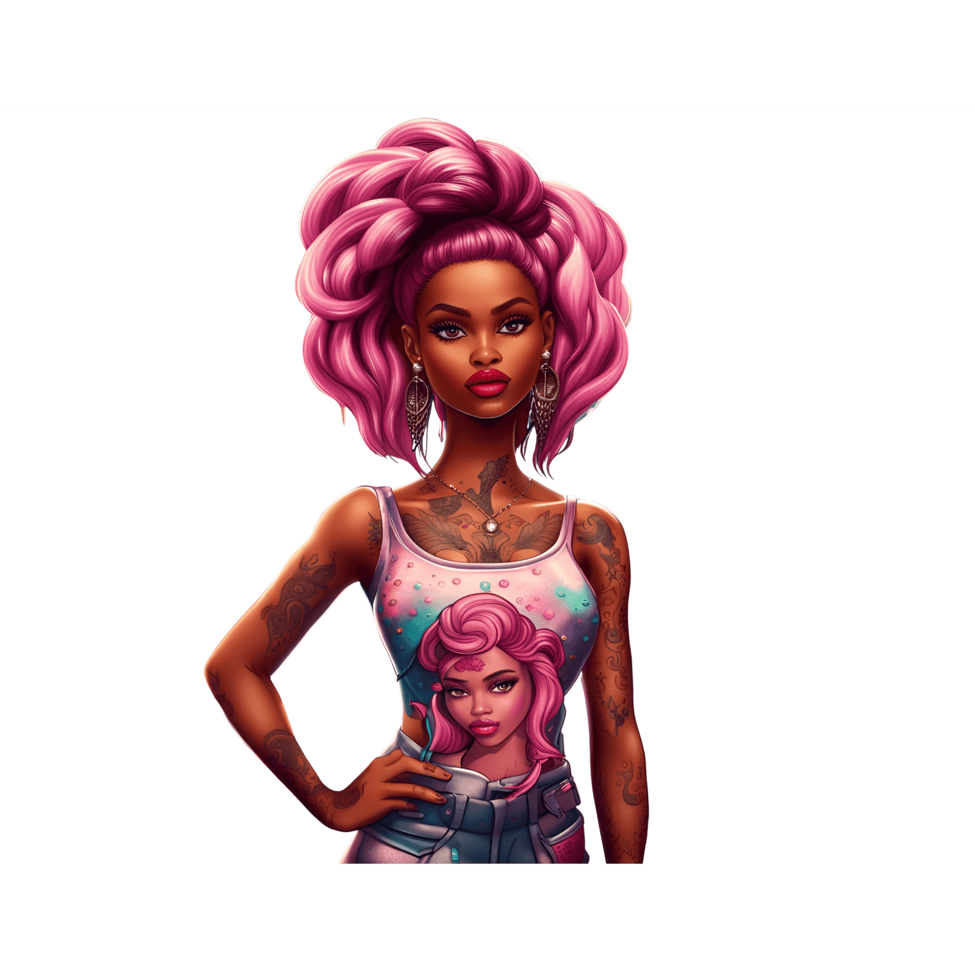 BRB54 Barbie Full Color DTF Transfer - Pro DTF Transfers