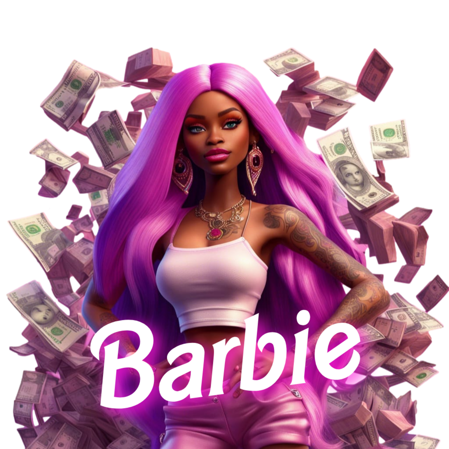 BRB55 Barbie Full Color DTF Transfer - Pro DTF Transfers